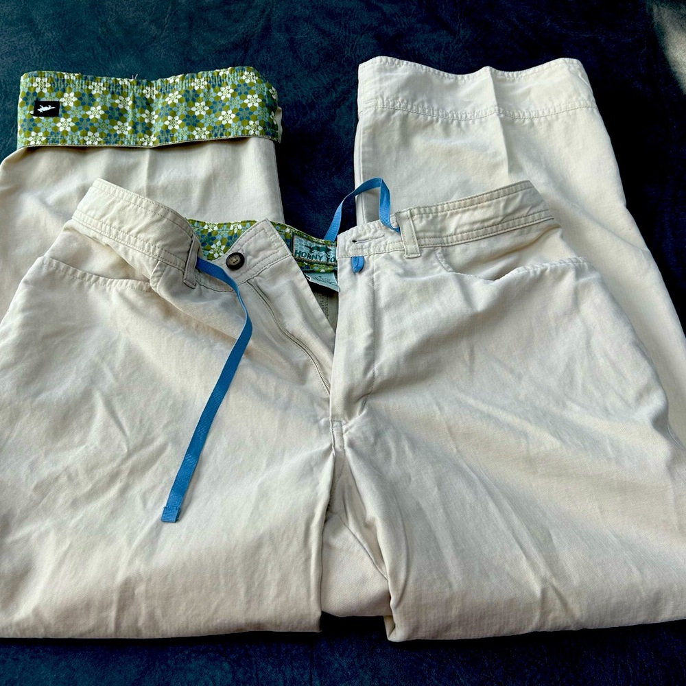 Horny Toad Cream capris - size 6